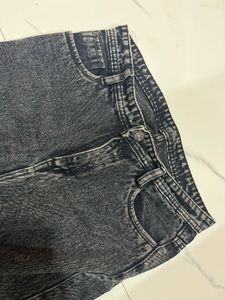 Vintage Acid Wash Cargo Jeans