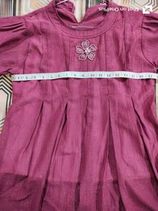 Purple Flower Girl Dress