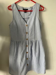 Striped Button-Down Dress