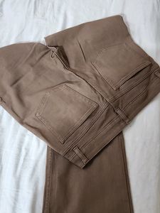 H&amp;M Brown Flared Bootcut Y2k Jeans