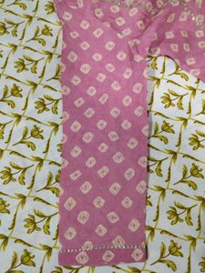 Pink Embroidered gotta patti  Kurta Set