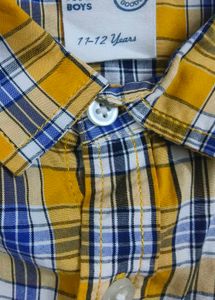 Boys Plaid Button Down Shirt