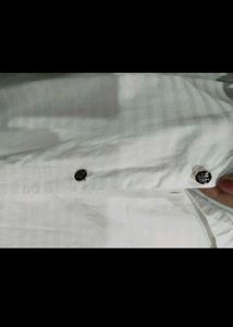 White Striped Formal Shirt