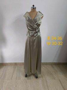 Vintage Satin Evening Gown
