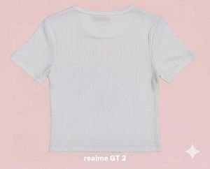 Chic White Ribbed Short Sleeve T-Shirt