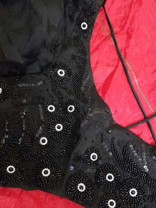 Women Black Embellished Blouse