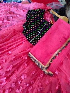 wadding wear flower lehenga choli