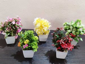 Artificial Plant Decor combo of 5 pots