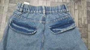 Wide Leg Denim Jeans