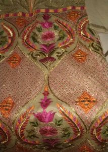 Cream &amp; Gold Dupatta