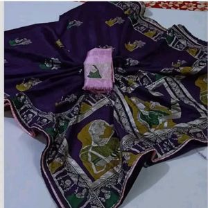 Karwachauth Special Purple Saree