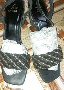 Black Braided Heels