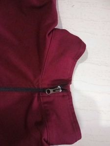 Burgundy Nike Track Jacket