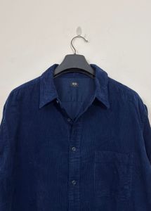 Uniqlo Blue Corduroy Shirt