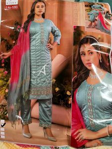 Party Wear Top Pant Duppata Set XL Available