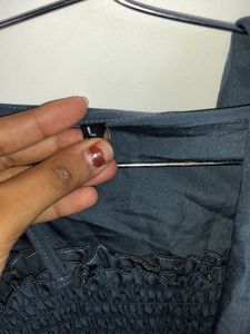 Cute Blue Top and Shrug Set