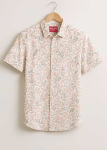 Trendy Floral Half Sleeve Shirt – M Size