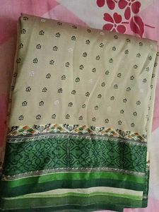 olive colour silk saree