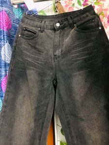 Wide Leg Black Jeans