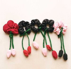 Cute Flower Hair Ties (Pack Of 5)