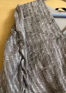 Latin Quarters Abstract Print Wrap Blouse