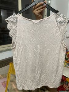 Cute Lace Sleeve Top