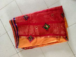 Elegant Embroidered Sari