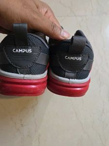 🆕Grey And Red Sports Shoes (NEW)🩶❤️✅