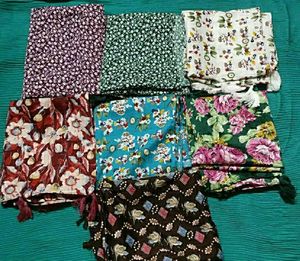 Printed Cotton Blend Hijab Scarf