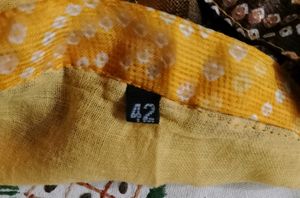 Bright Yellow Geometric Patterned Kurta (Women)