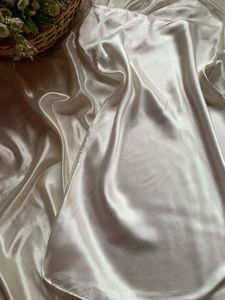 Satin White Slip Dress