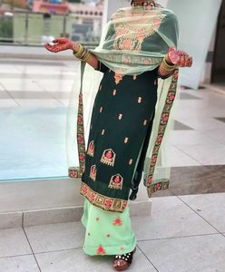 💚Elegant Partywear Embroidered Palazzo Suit💚