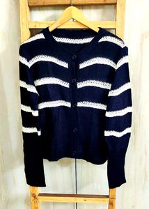 Black &amp; White Design Sweater Size-36-38