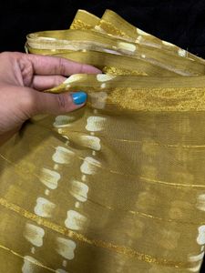 Olive Green Saree