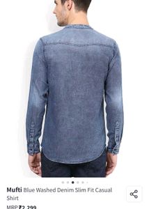 Branded Men&#39;s Denim Shirt