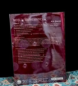 Xth R.D. Sharma MCQs In Maths (Rev. edition 2024)