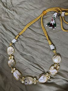 Pearl &amp; Gold Accent Necklace