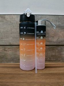 Motivational Water Bottle Set Of 2 Combo