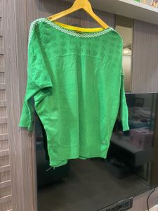 Green Knitted Pullover