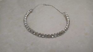 Sparkling Silver Choker Neckless