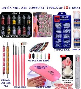 Javik Nail Art 10-Item Combo Kit