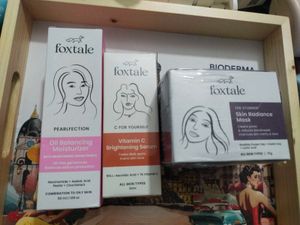 Foxtale Kit oil balancing moisturizer, mask, serum
