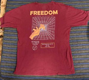 MEN's Maroon Casual T-Shirt