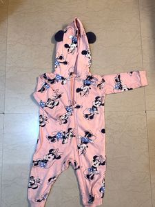 Minnie Mouse Baby Onesie - Pink &amp; Adorable!