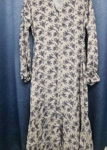 Cute Long Dress With Front Opening