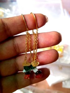 Combo Gemstone Dangle Earrings