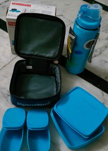Combo Of Signoware Lunch Box &amp; LOTTO water Bottle