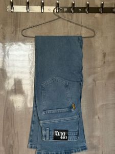 Baby Blue Bootcut Flare Jeans- 28