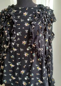 ZARA frill top
