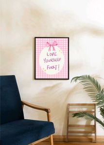 Love Yourself First Artwork with frame
